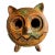 Mid 20th Century Japanese Organic Modern Hand-Cast Iron Owl Candle Lantern For Sale