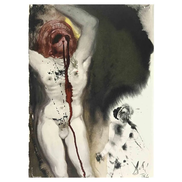 Salvador Dali, David and Goliath, Lithograph, 1964 For Sale