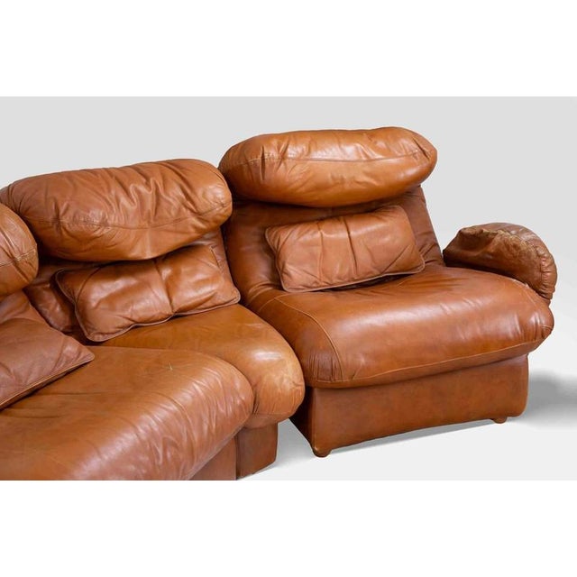 Vintage Modular Sofa in the style of Vico Magistretti, 1970s, Set of 6 For Sale - Image 3 of 11