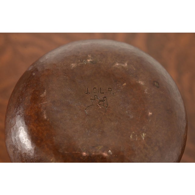 Ramon Ramirez Arts & Crafts Hammered Copper Vase For Sale - Image 10 of 12