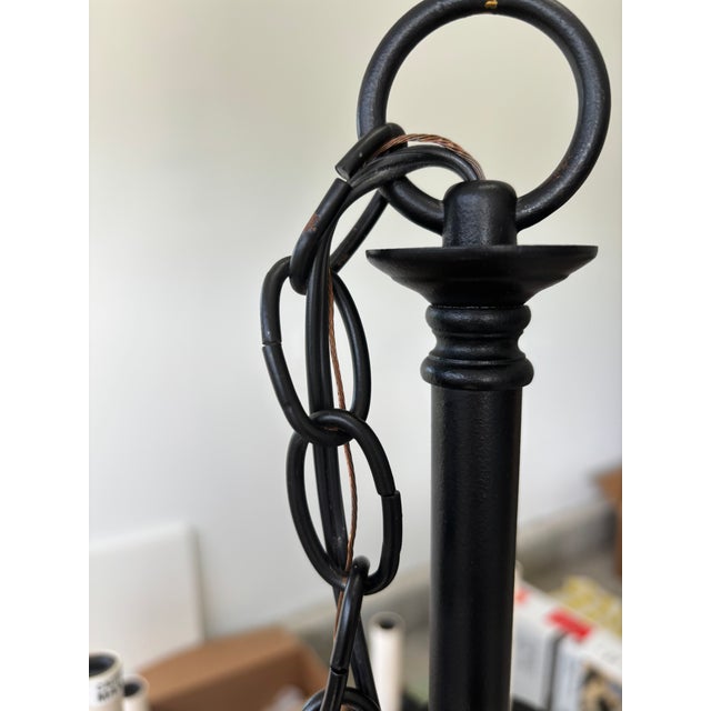 1990s Authentic Hubbarton Forge Hand Forged Iron Chandelier For Sale In Providence - Image 6 of 10