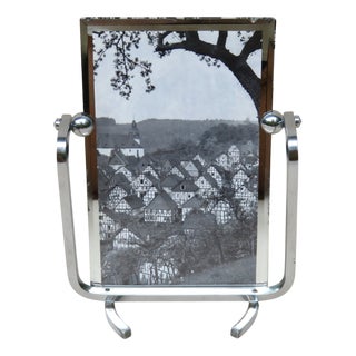 Vintage Art Deco French Chrome-Plated Picture Frame, 1920s For Sale