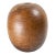 Mid-Century Modern Turned White Oak Ovoid Oval Vase For Sale