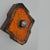 Ceramic Diamond-Shaped Brown & Orange Ceramic Wall Light, Germany, 1970s For Sale - Image 7 of 12