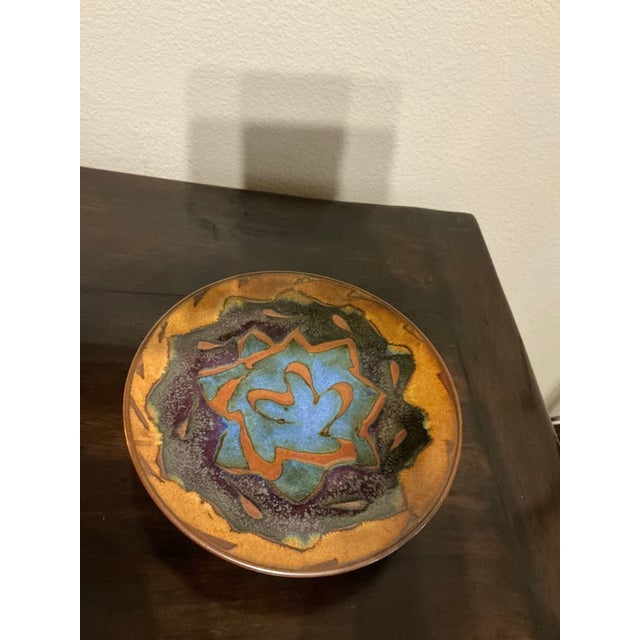 Large Signed Potters Brown Studio Art Pottery Centerpiece Bowl For Sale - Image 10 of 12