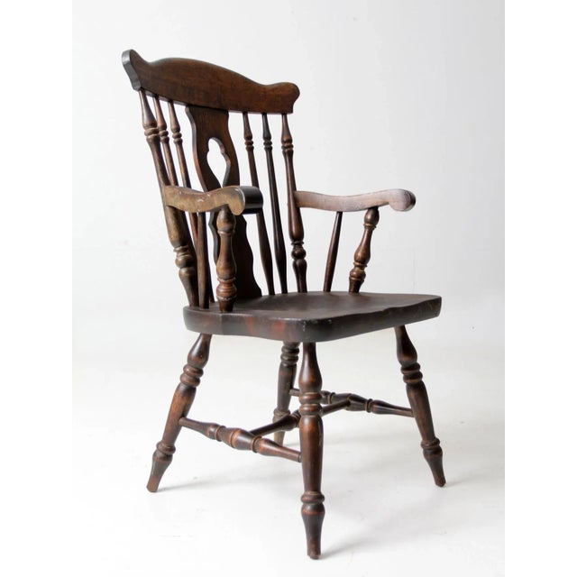 Mid-Century Nichols & Stone Wooden Arm Chair For Sale - Image 6 of 12