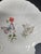 Vintage Takahashi Dew Hand Decorated Seashell Butterflies Flowers Trinket Dish.