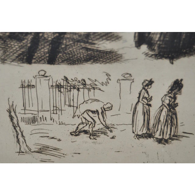 Printmaking Materials European Drypoint Etching C.1910 For Sale - Image 7 of 11