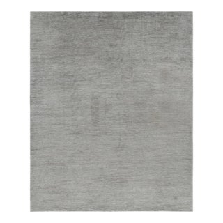Rug & Kilim’s Modern Textural Rug With Gray Striae For Sale