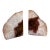 Vintage Natural Agate Geode Bookends- a Pair For Sale