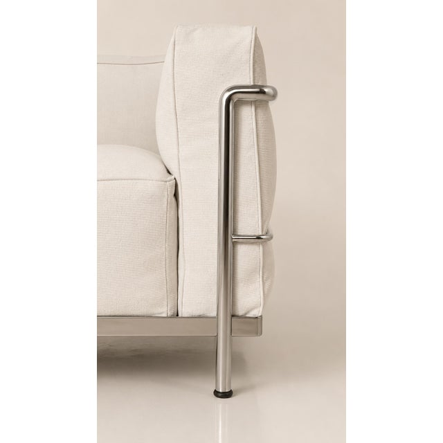 Metal LC3 Lounge Chairs by Le Corbusier for Cassina, 2014, Set of 2 For Sale - Image 7 of 12