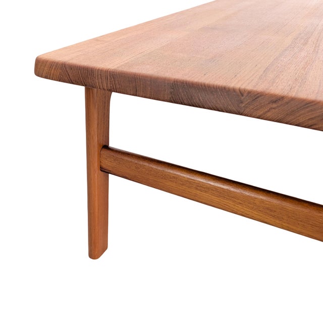 Mid-Century Teak Coffee Table from Niels Bach For Sale - Image 6 of 9