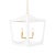Traditional Matthew Izzo Home - Wimble White & Brass Lantern Pendant For Sale - Image 3 of 3