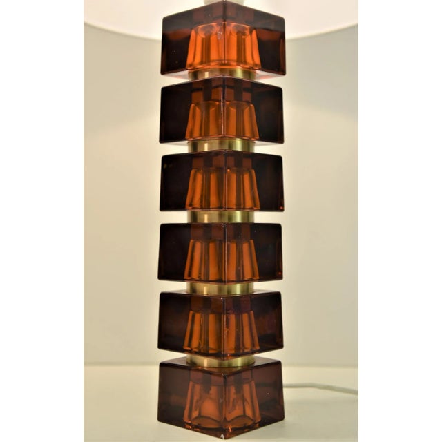 Orrefors Art Glass Table Lamps by Carl Fagerlund for Orrefors, Set of 2 For Sale - Image 4 of 13
