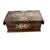 Brown Early 19th Century Swedish Antique Rosemaling Hand Painted Floral Wood Box For Sale - Image 8 of 9