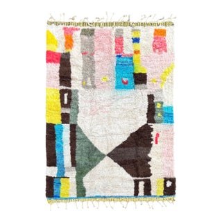 Contemporary Abstract Moroccan Mrirt Rug For Sale