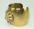 1990s Gerard Yosca Gold Plate & Rhinestone Cuff Bracelet With Lion Motif For Sale - Image 5 of 12