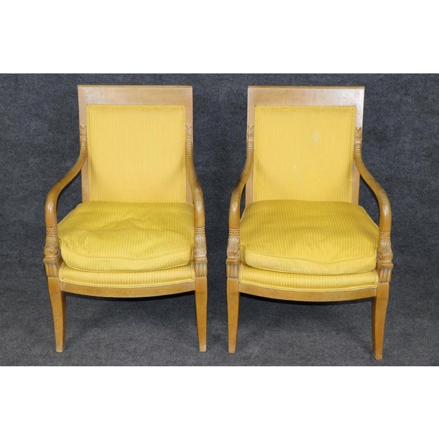 This magnificent pair of Mythical Galician French Empire armchairs embodies the timeless elegance, refined craftsmanship,...