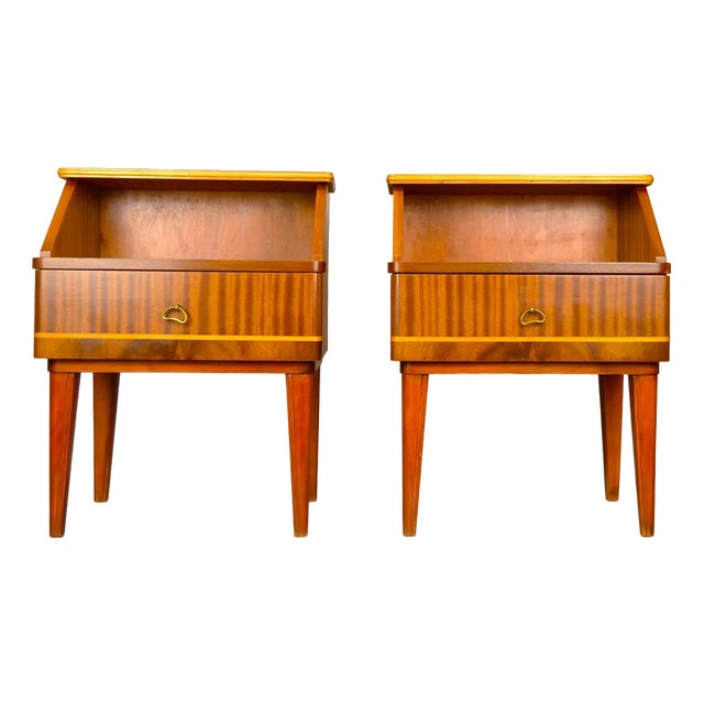 Bedside Tables, 1950s, Set of 2 For Sale