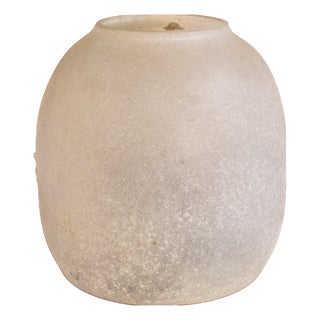 White Scavo Glass Vase from Seguso, Murano, 1960s For Sale