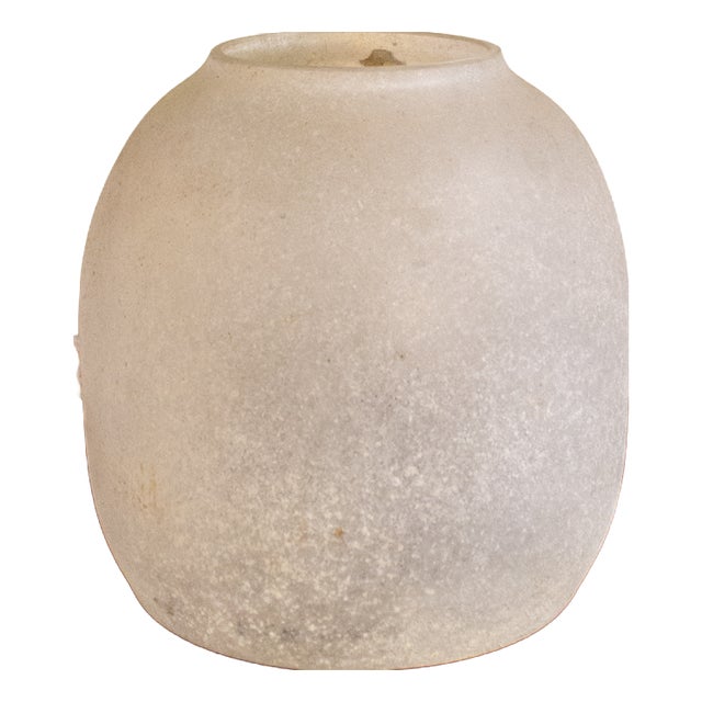 White Scavo Glass Vase from Seguso, Murano, 1960s For Sale