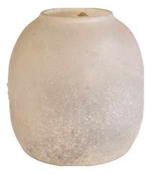 White Scavo Glass Vase from Seguso, Murano, 1960s