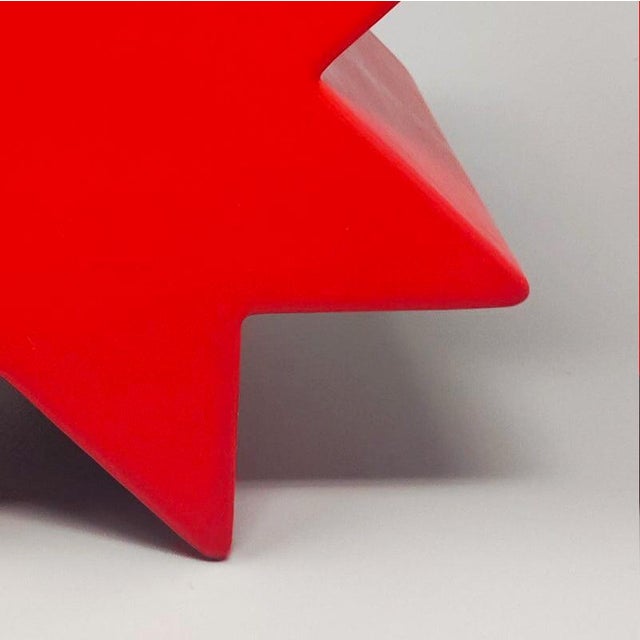 Red Hsing Vase from Ettore Sottsass, Italy, 1980s For Sale - Image 10 of 11