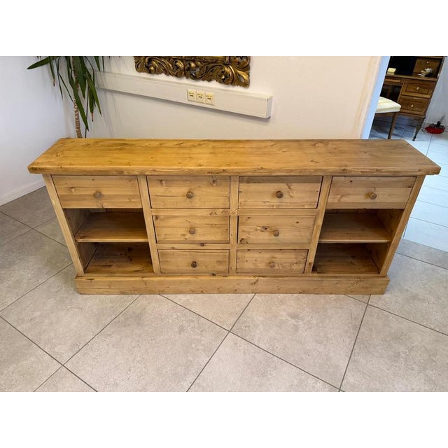 Antique Reclaimed Wood Shop Cabinet For Sale - Image 5 of 17