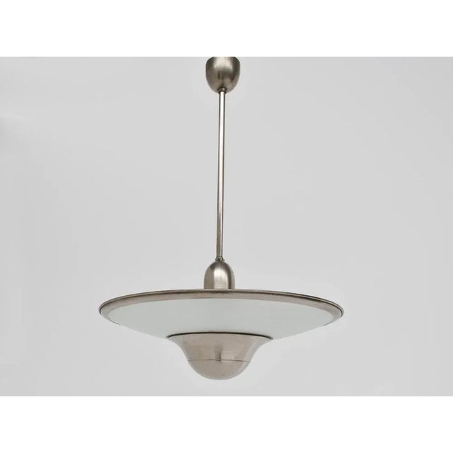 Bauhaus Large Chadelier, Switzerland, 1940s For Sale - Image 3 of 3