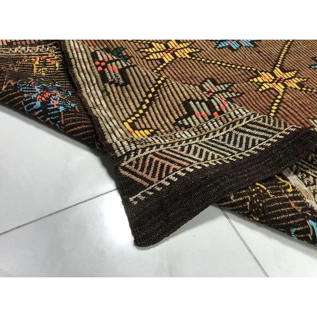 Colorful Kilim Rug For Sale - Image 5 of 6