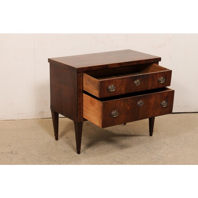 Italian Chest W/ Bookmatch Veneers, 1960's For Sale - Image 11 of 11