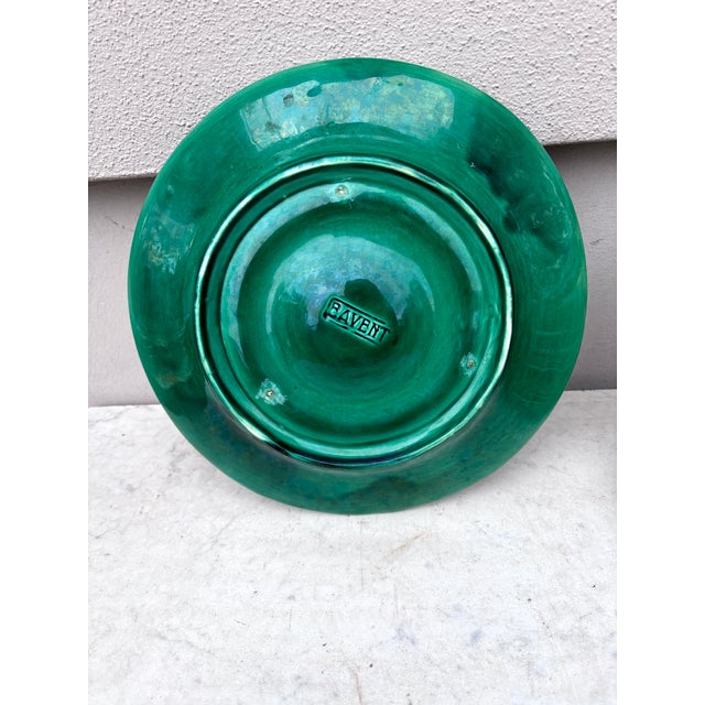 French Majolica Oyster Plate Bavent, Circa 1920 For Sale - Image 4 of 4