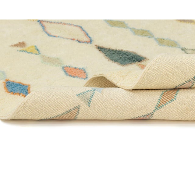 Hand-Knotted Wool Rug by Azele Studio For Sale - Image 11 of 14