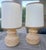 Hollywood Regency 1970's Spanish Ceramic Trompe-l'Oeil Wicker Table Lamps With Matching Shades, a Pair For Sale - Image 3 of 16