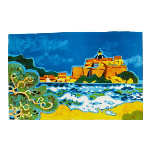 1965 Guy Charon Calvi Beach Lithograph For Sale