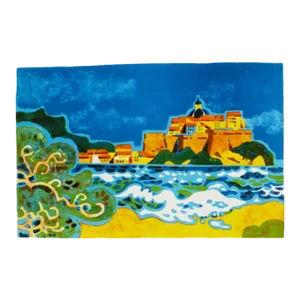 1965 Guy Charon Calvi Beach Lithograph