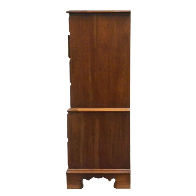 Pennsylvania House Solid Cherry Traditional Style 35" Chest on Chest For Sale - Image 12 of 14