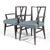 Textile Tommi Parzinger Dining Chairs by Charak Modern (Set of Six) For Sale - Image 7 of 9