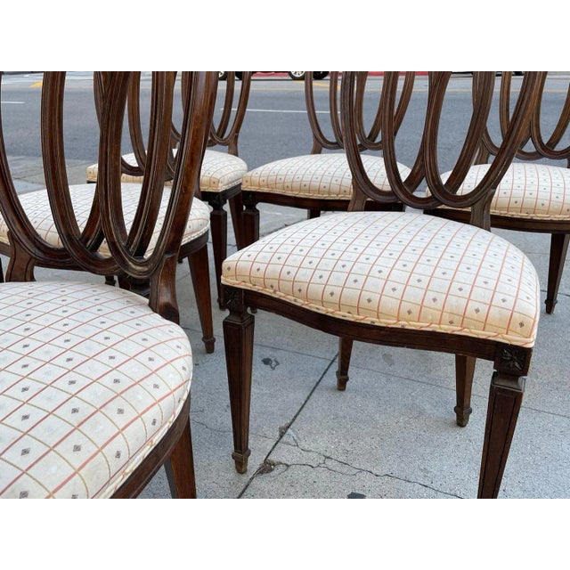 Wood 1970s Dennis & Leen Ribbon Back Dining Chairs - Set of 6 For Sale - Image 7 of 13