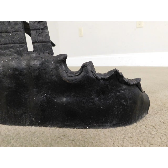 Vintage Ornamental Iron Light House For Sale - Image 9 of 13