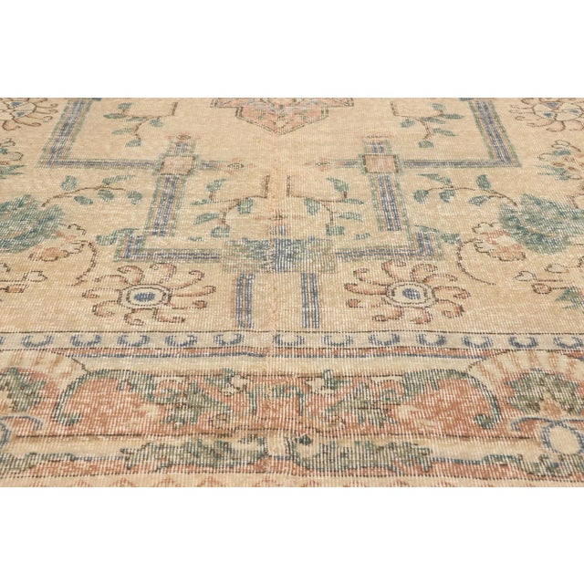 Mid 20th Century Vintage Turkish Sivas Rug - 07'03 x 11'03 For Sale - Image 5 of 9