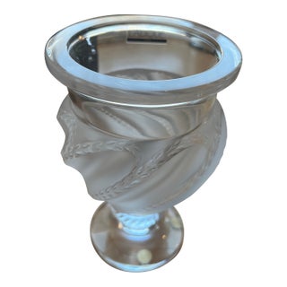 Lalique Ermenonville Frosted Vase For Sale