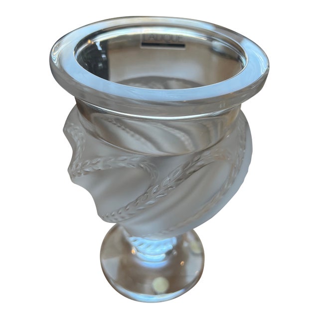 Lalique Ermenonville Frosted Vase For Sale