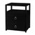 Black Lark 21 in. W Wood 2 Drawer Nightstand with Open Storage Shelf, Washed Black For Sale - Image 8 of 8