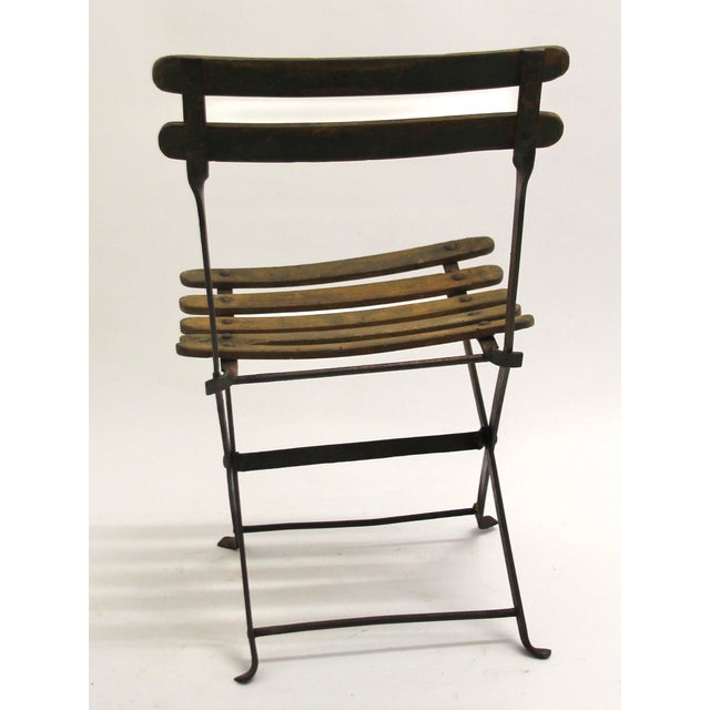 French Childrens Garden Folding Chair, 1930s For Sale - Image 3 of 7