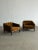 W35 D37 H27 SW27 SD24 SH17 AH23.5 These custom made lounge chairs, made from solid wood with a dark walnut stain help...