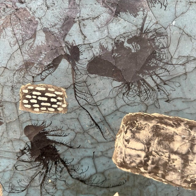 1956 Joseph (Jef) Banc Abstract Mixed Media Painting For Sale - Image 4 of 12