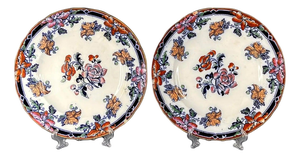Antique Pearl Napier Dinner Plates from Wedgwood, 1850s, Set of 2