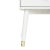 2020s Retro Nightstand in White & Gold For Sale - Image 5 of 6