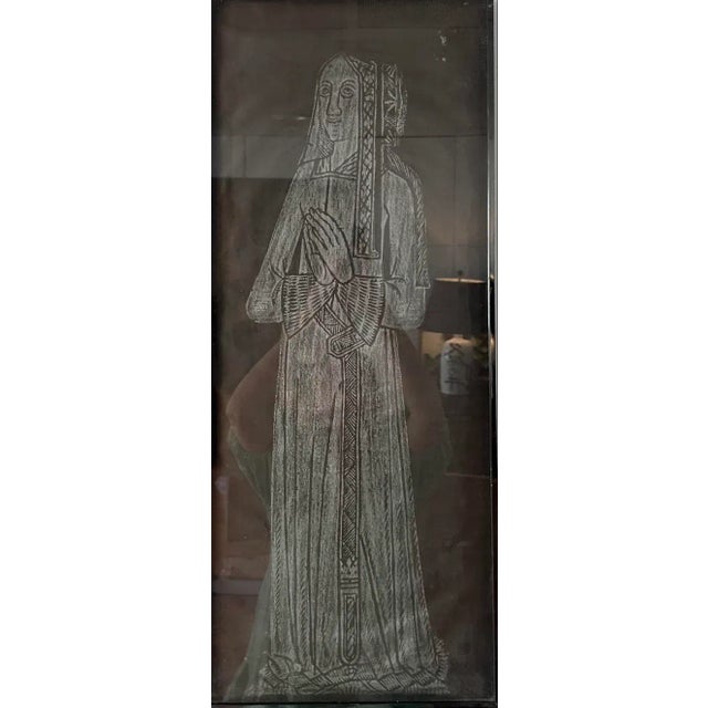 Gray Set of 2 English Brass Rubbings For Sale - Image 8 of 9